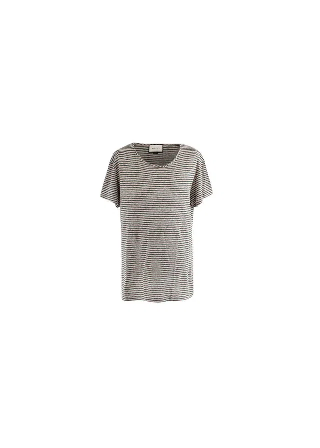 Gucci Striped Linen Slub T-Shirt from HEWI