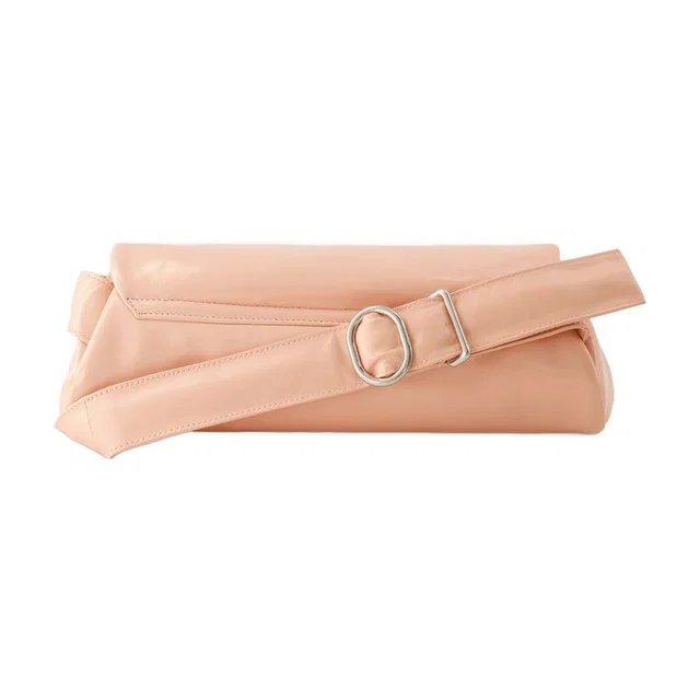 Jil Sander Cannolo Grande Hobo Bag — Pink Calfskin in Pink Calfskin from HEWI