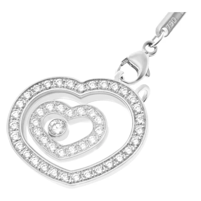 Chopard Happy Spirit necklace in 18k white gold in White Yellow Gold from Gray And Sons