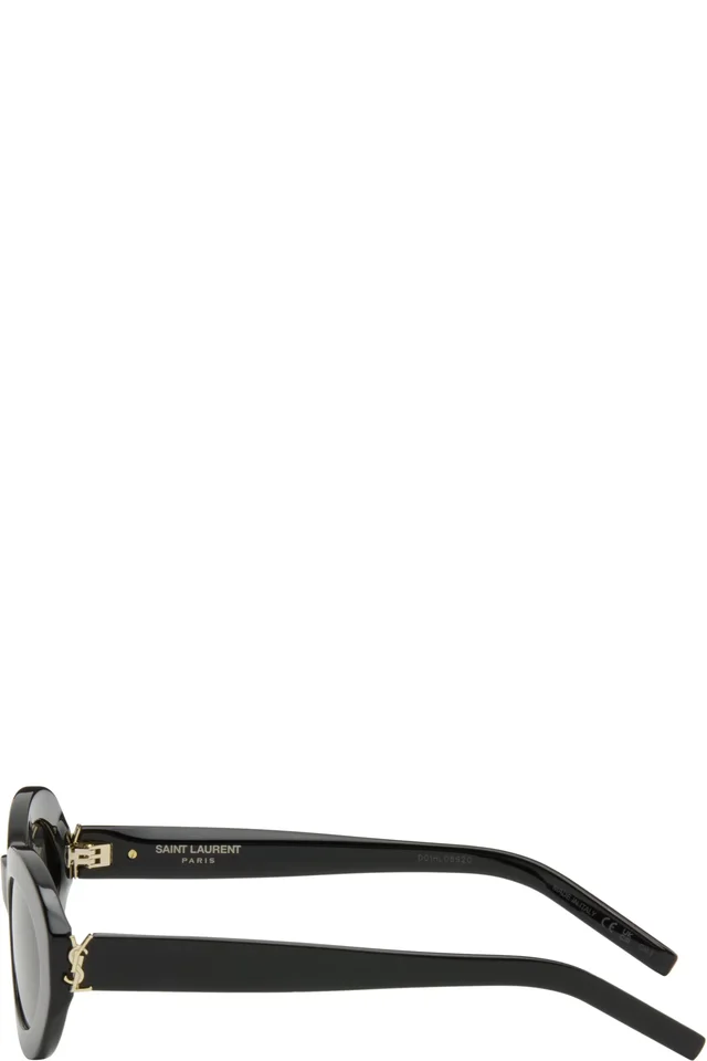 Saint Laurent Black SL M136 Sunglasses, photo 3 of 4 from SSENSE