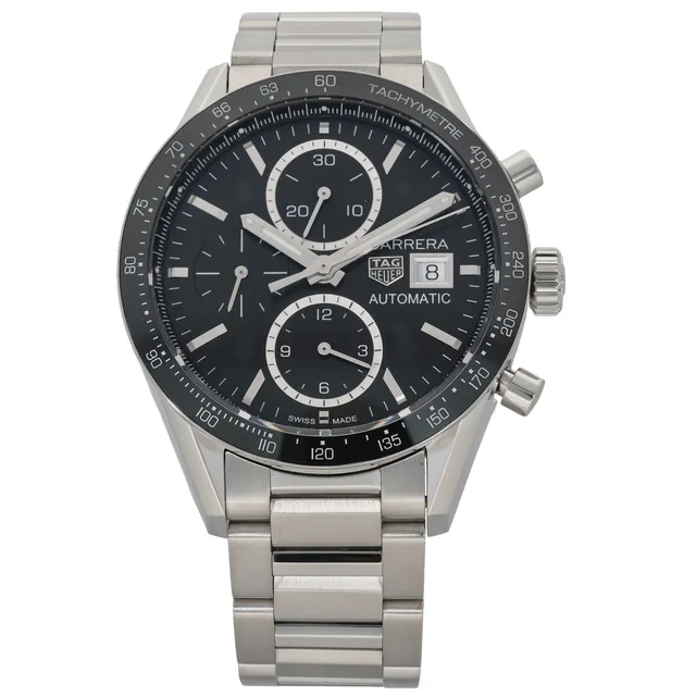 TAG Heuer Carrera CV201AJ-10 41mm Stainless Steel Watch from H&T