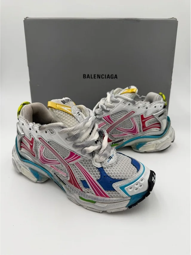 Balenciaga Runner White Multicolor Sneakers Womens Size 6/36 in white from Poshmark
