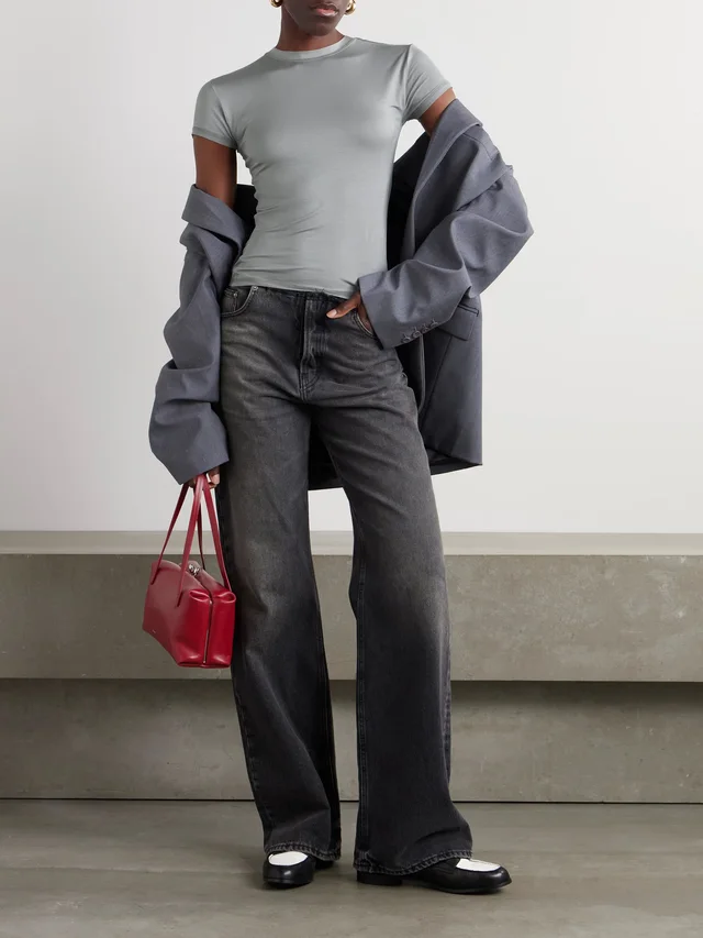 CDLP Stretch-Lyocell T-shirt in Grey, photo 2 of 2 from NET-A-PORTER (Canada)