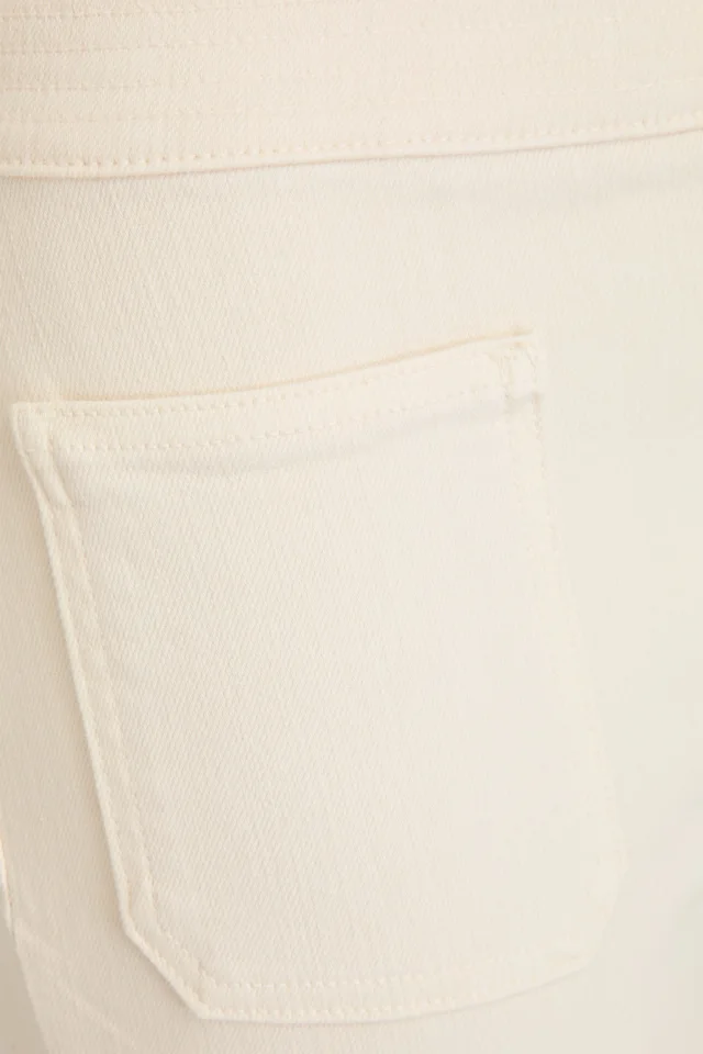 Veronica Beard Beverly high-rise flared jeans in Ecru, photo 4 of 4 from THE OUTNET