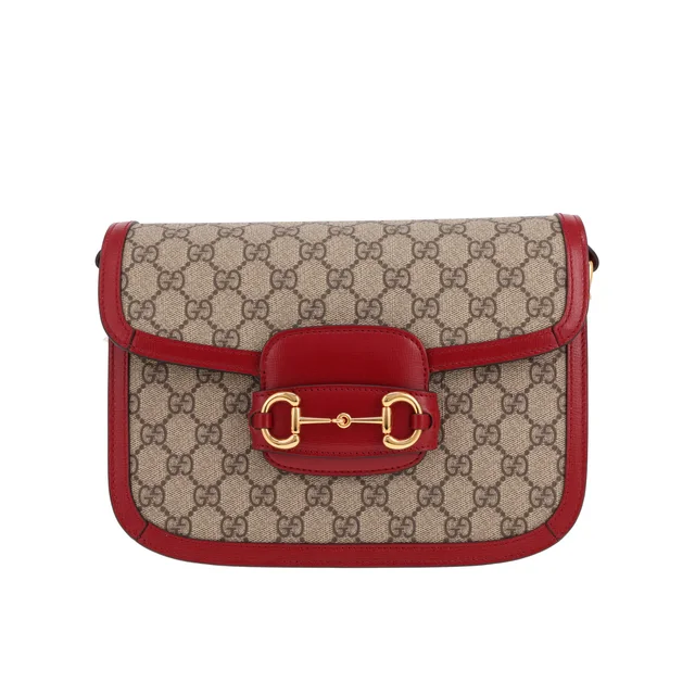 Gucci 1955 Horsebit shoulder bag in Beige Canvas from Collector Square, photo 2 of 5