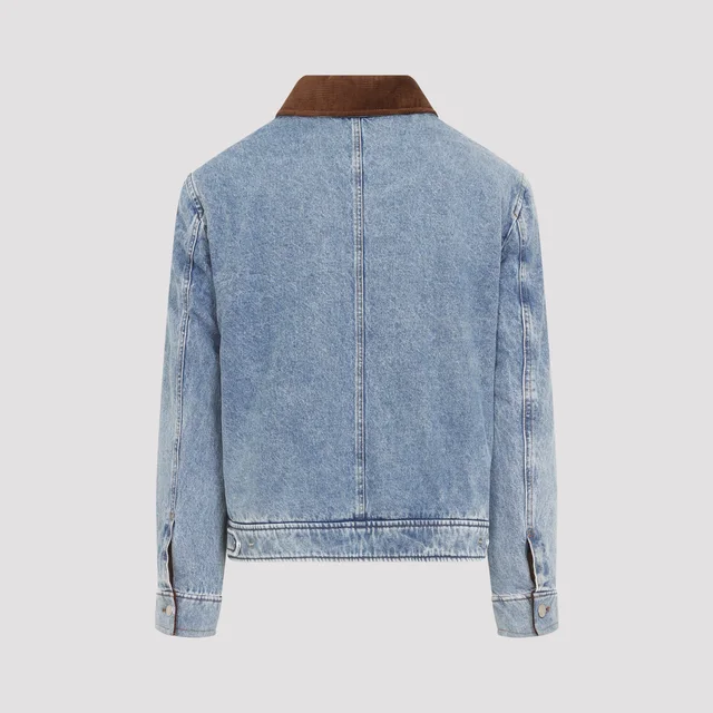 Ami Paris AMI Zipped Denim Jacket, photo 2 of 5 from SENSER