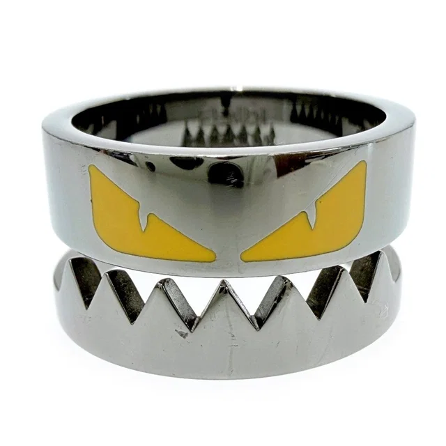 Fendi Enamel Palladium Polished Metal Bag Bugs Monster Ring from The Reluxe