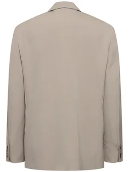 The Row Short jacket with center button closure in 100% Wool, photo 8 of 9 from LUISAVIAROMA