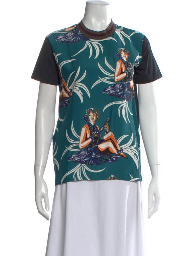 Prada shirts & tanks in blue from The RealReal