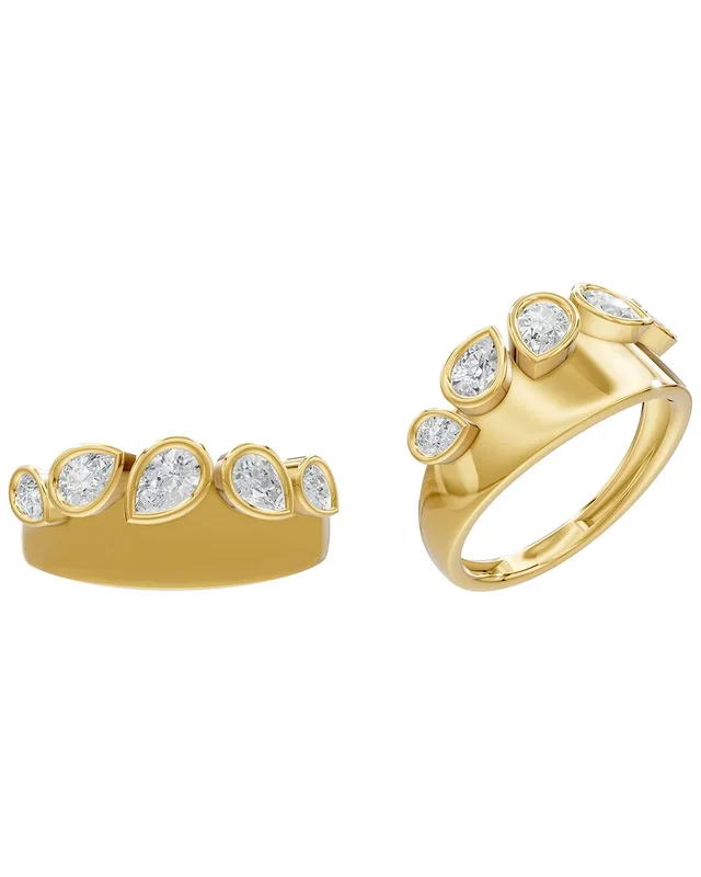 Lab Grown Diamonds Silver 0.70 ct. tw. Lab-Grown Diamond Ring, image 1 of 1 from Gilt