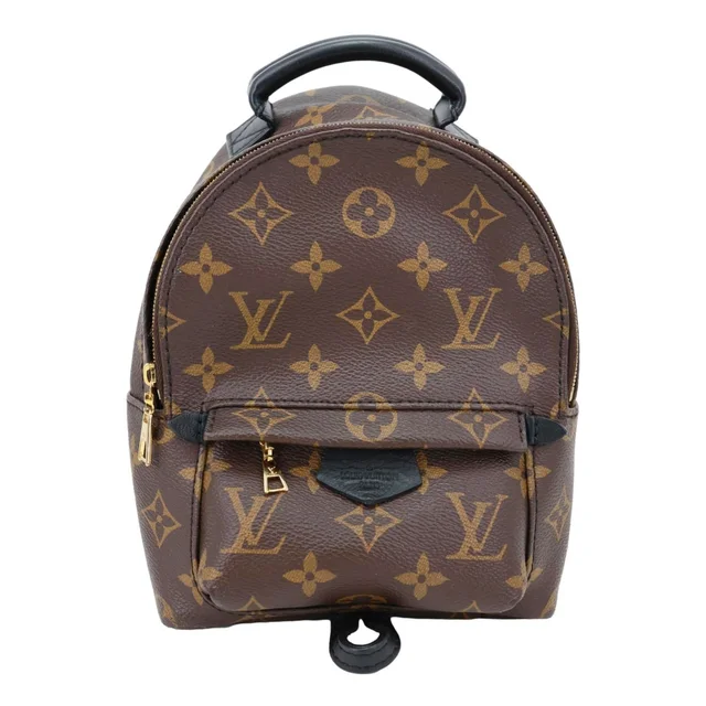 Louis Vuitton Palm Spring Mini Monogram Canvas Backpack Brown in Brown Coated canvas from Dallas Designer Handbags