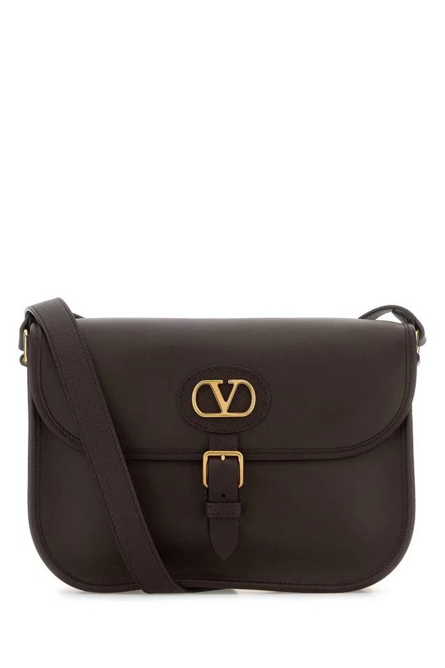 Valentino Garavani Antibes Crossbody Bag — Brown Calf Leather - Bos Taurus in Brown Calfskin from HEWI