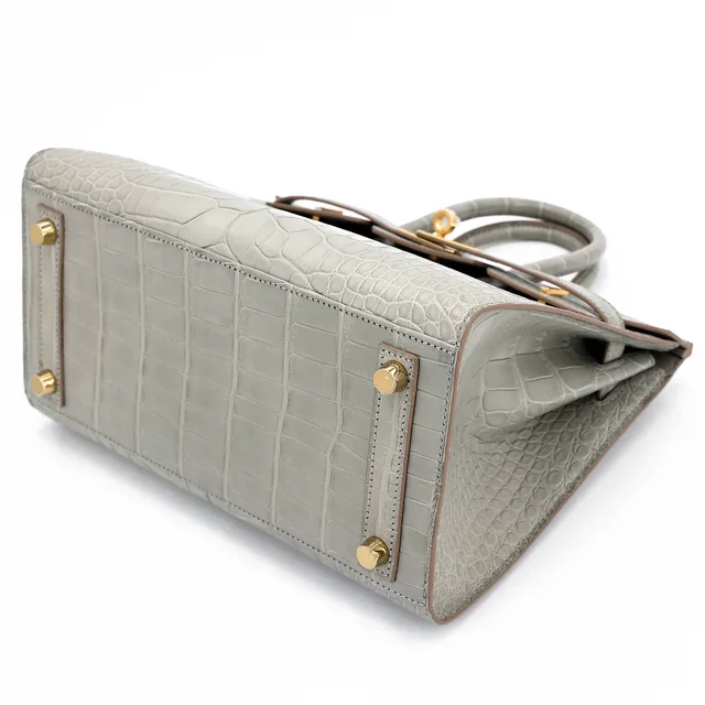 Hermès Birkin 25 Sellier Gris Perle (80) in Grey Crocodile from Ginza Xiaoma, photo 4 of 4