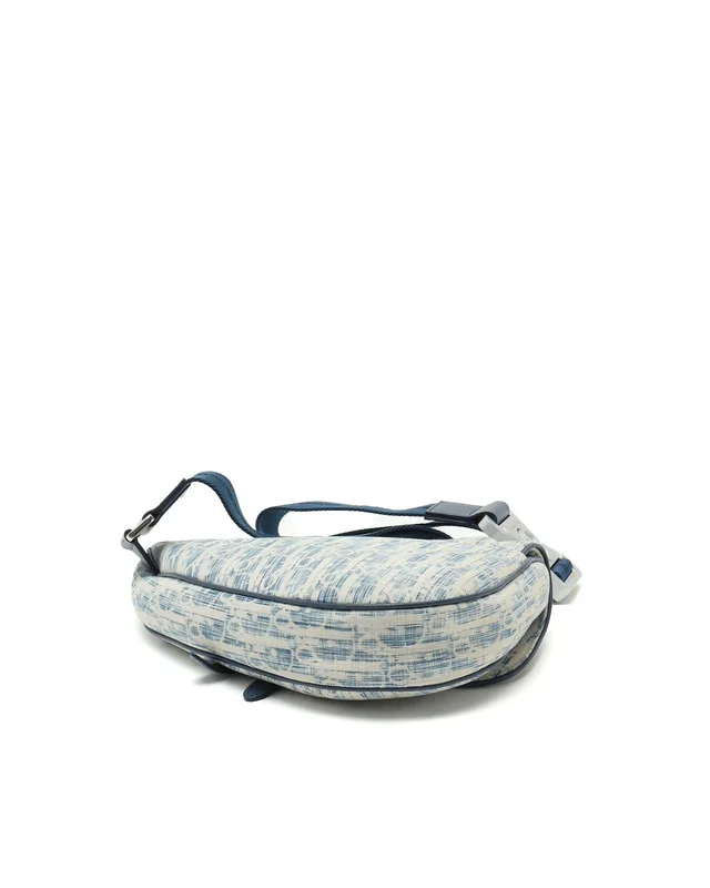 Dior Homme Oblique Kasuri Saddle Belt Bag in Canvas from A Retro Tale, photo 4 of 10