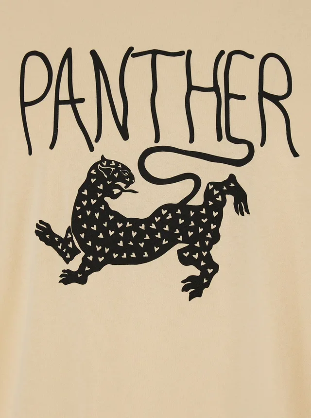Valentino Crew Neck T-Shirt with Front Print in Beige Cotton for Men in Beige 100% Cotton, photo 6 of 6 from Gaudenzi Boutique