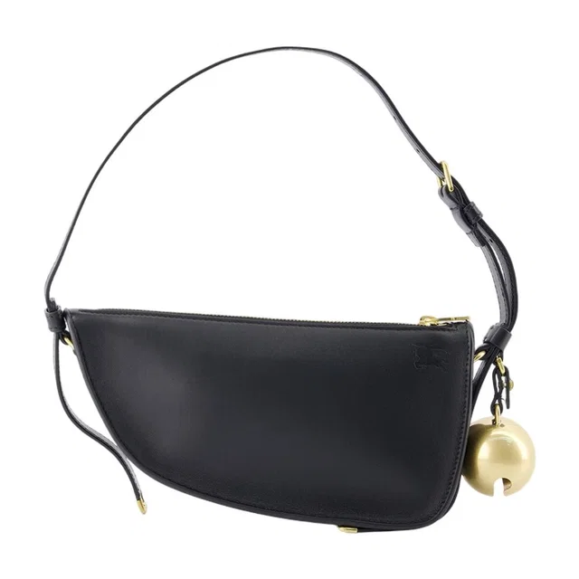 Burberry Shield Sling Shoulder Bag — Black Lambskin in Black Lambskin from HEWI