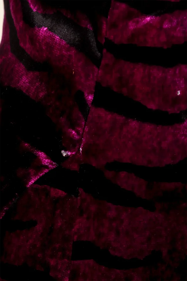 Versace Velvet Tiger Stripe Pencil Skirt in Velvet from Recess LA, photo 2 of 2