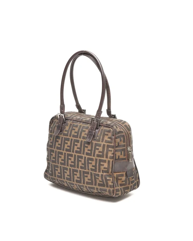 Fendi Zucca Shoulder Bag in Canvas from A Retro Tale, photo 3 of 9