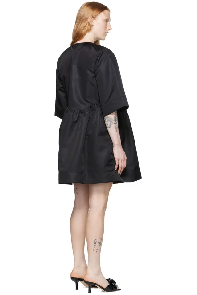 GANNI SSENSE Exclusive Black Recycled Nylon Sport Dress, photo 3 of 4 from SSENSE