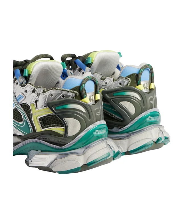 Balenciaga Men's Runner Gradient Sneaker in Grey/blue/green/yellow, photo 7 of 7 from SENSER