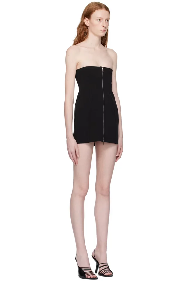 Off-White Black Ablohland Minidress, photo 2 of 4 from SSENSE