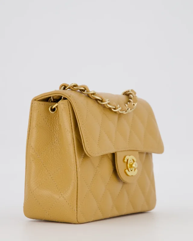Chanel Vintage Mini Square Single Flap Bag in Caviar leather from Sellier, photo 11 of 12