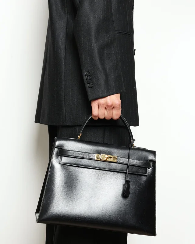 Hermès Kelly 32 Box Retourne Bag in Box leather from A Retro Tale, photo 10 of 10