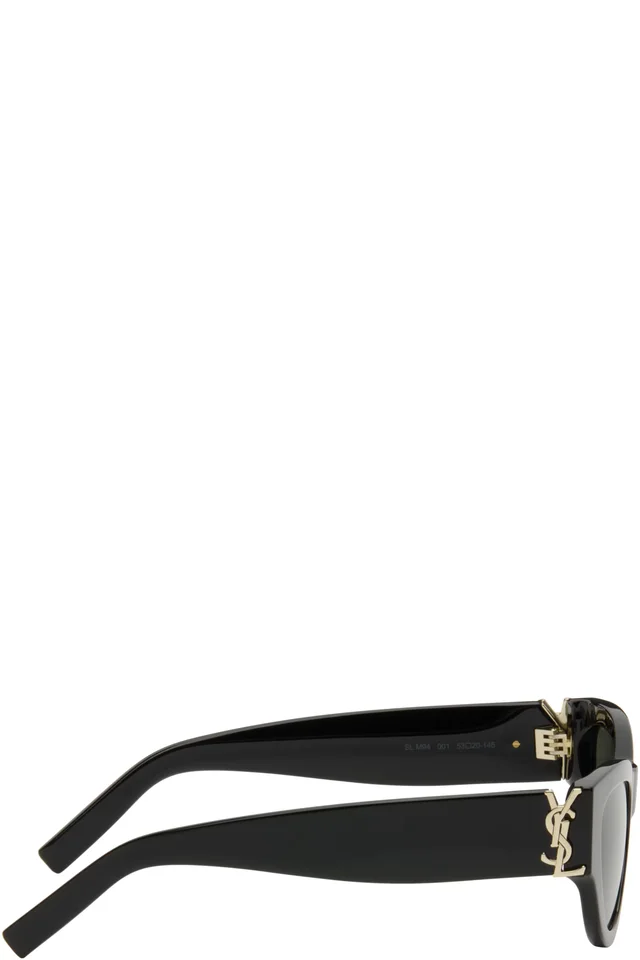 Saint Laurent Black SL M94 Sunglasses, photo 2 of 4 from SSENSE