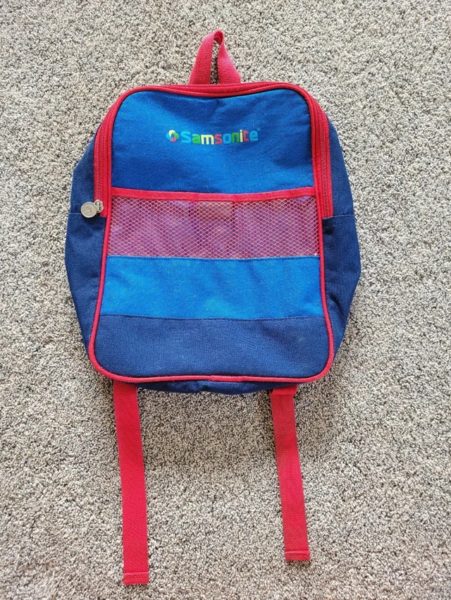 Children's Backpack - Vintage Samsonite Backpack in blue|red from Poshmark
