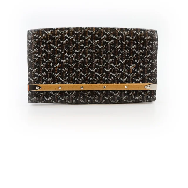 Goyard Monte Carlo Clutch Black in Black Canvas from The Purse Affair