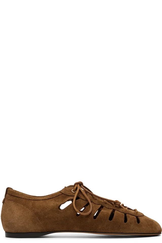 Brown Leyza Ballerina Flats, image 1 of 1 from SSENSE