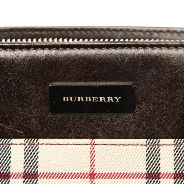 Beige Burberry House Check Canvas Tote in Beige Canvas from Designer Revival, photo 5 of 6