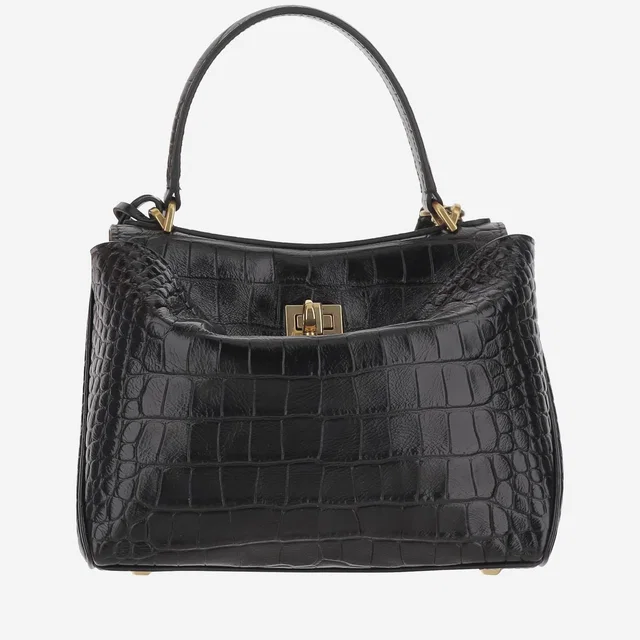 Balenciaga Rodeo Mini Shoulder Bag — Black Calfskin Leather in Black Calfskin from HEWI
