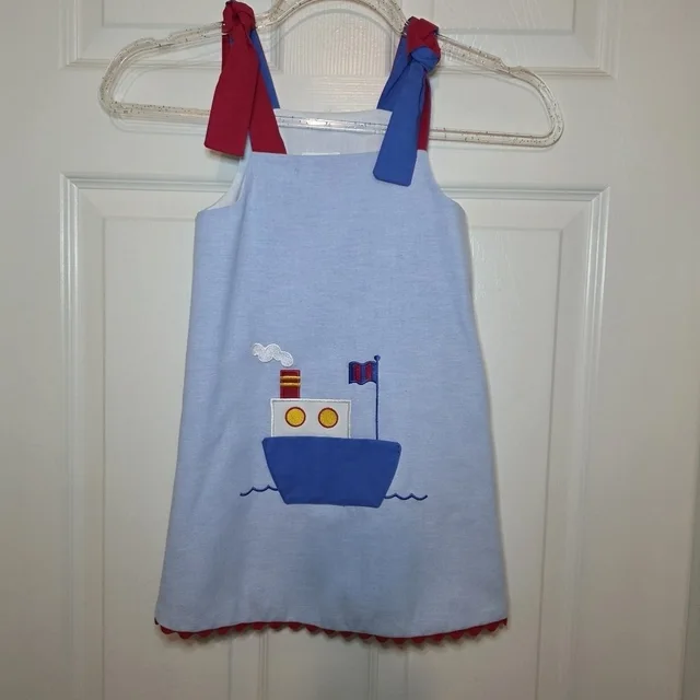 Mulberry Street Dress 3t Boat Vintage in blue|white from Poshmark