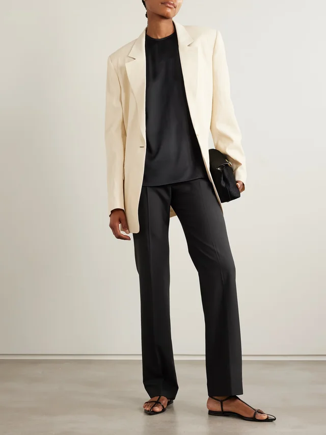 STELLA MCCARTNEY Satin top in Black, photo 2 of 2 from NET-A-PORTER (Canada)