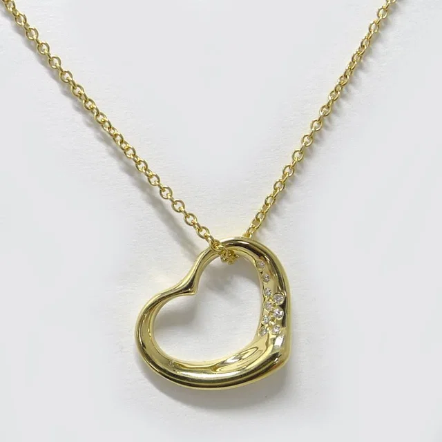 Tiffany & Co. Necklace Open Heart 18K Yellow Gold in Yellow from The Reluxe