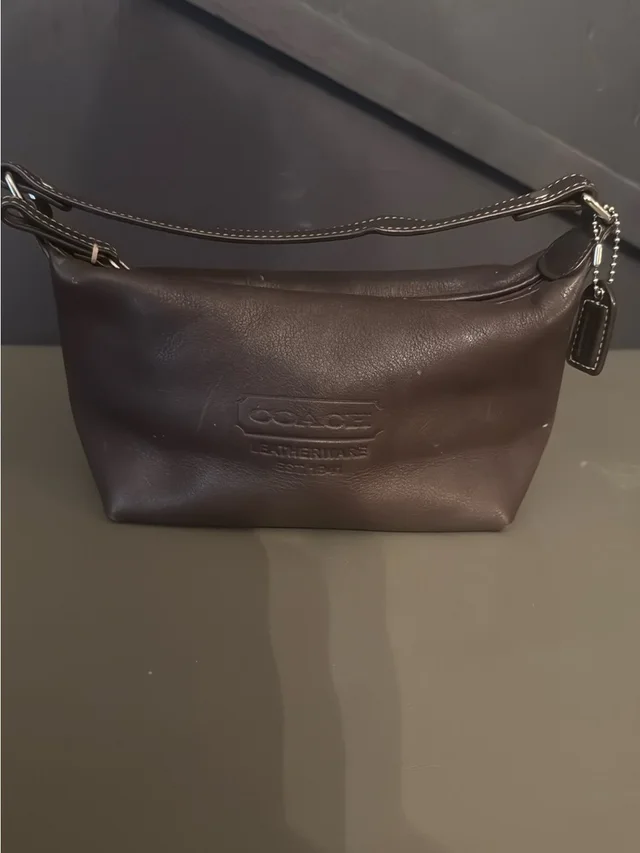 Coach Dark Brown Leather Purse Vintage in brown|red Leather from Poshmark