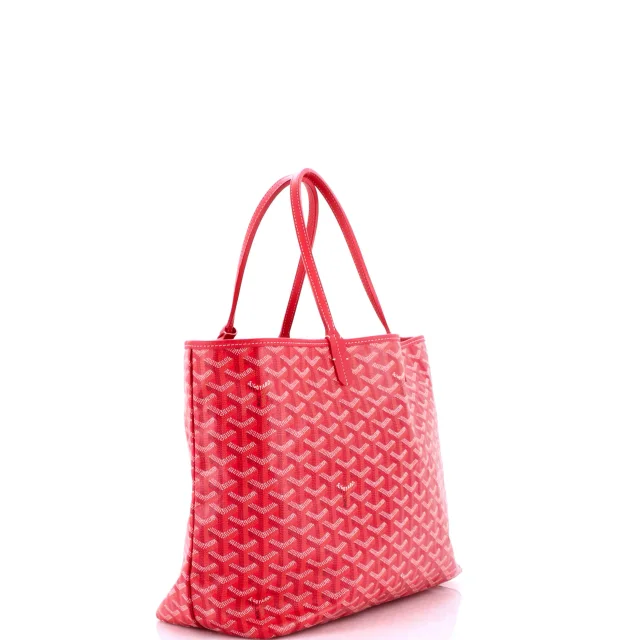Goyard Saint Louis Reversible Tote Coated Canvas and Printed Canvas PM in red Coated canvas from Rebag, photo 3 of 9
