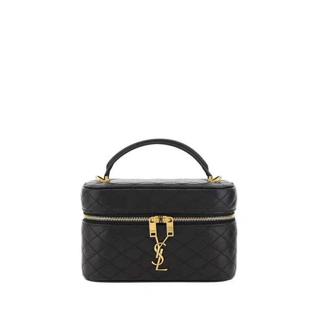 Saint Laurent Black Calf Leather Bos Taurus Shoulder Bag in Black Calfskin from HEWI