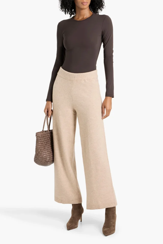 Veronica Beard Jenkins Wide-Leg Pants in Wool-Cashmere Blend, photo 2 of 4 from THE OUTNET