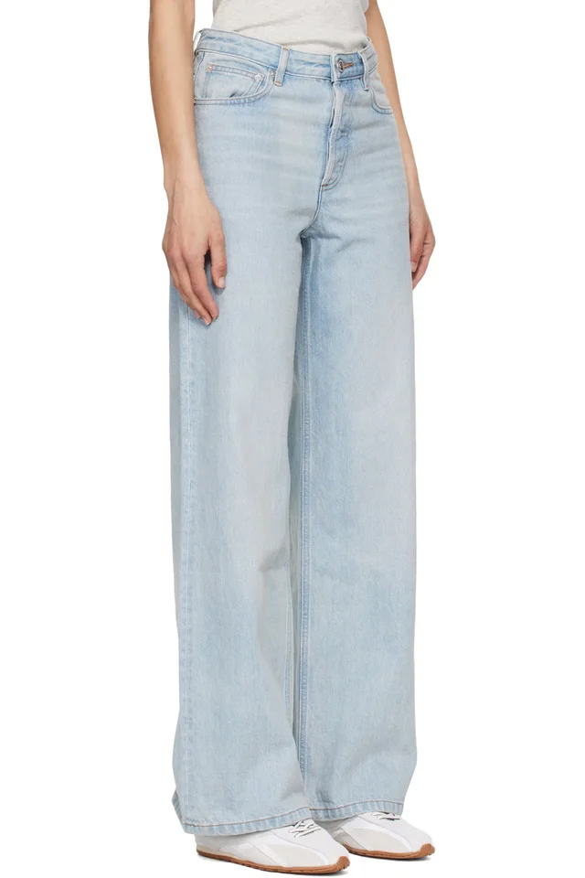 A.P.C. Blue Elisabeth Jeans, photo 2 of 2 from SSENSE