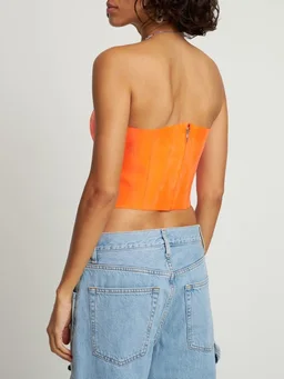 Giuseppe Di Morabito Bustier with straight neckline in 100% Elastane, photo 3 of 5 from LUISAVIAROMA