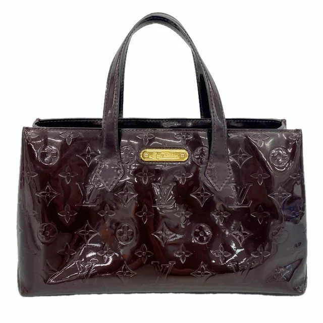Louis Vuitton Tote Bag Vernis Wilshire PM Amarante from The Reluxe