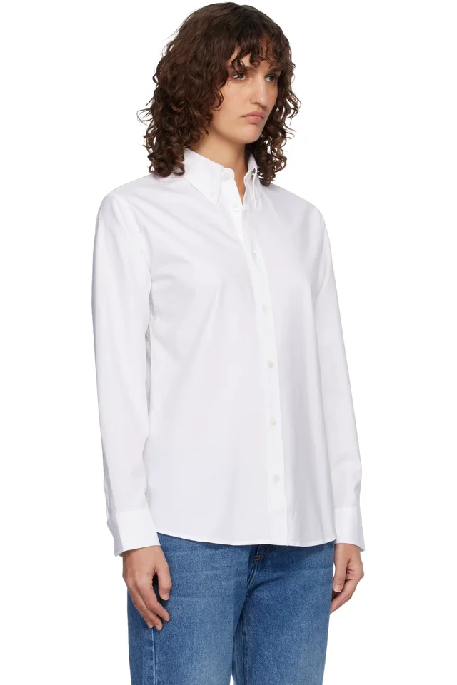 A.P.C. White Kayla Shirt, photo 2 of 4 from SSENSE