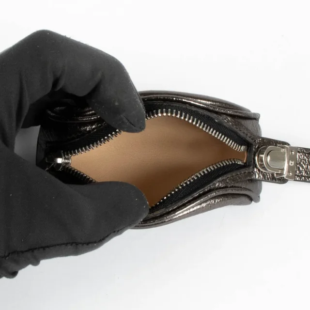 Delvaux Dark Metallic Coquin Coin Purse in Leather from Labellov, photo 5 of 5