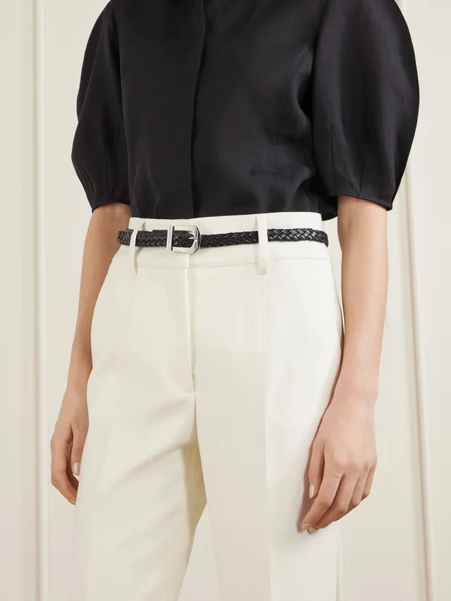 GABRIELA HEARST Marija woven leather belt in Black, photo 2 of 2 from NET-A-PORTER (Canada)