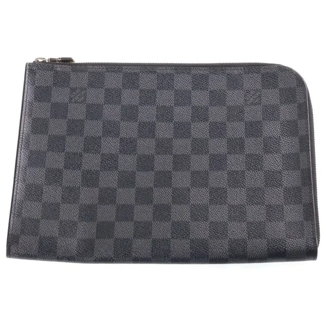 Louis Vuitton Damier Graphite Pochette Jules PM Pouch in Grey from The Reluxe