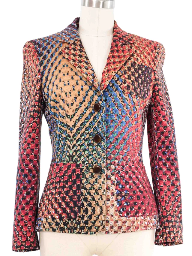 Escada Graphic Print Jacket from Arcade Vintage