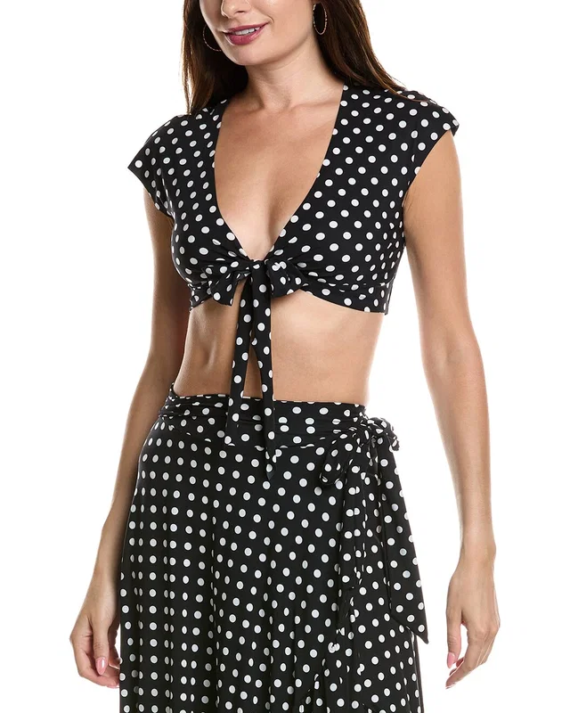 commando® Classic Wrap Cover-Up Crop Top, image 1 of 1 from Gilt