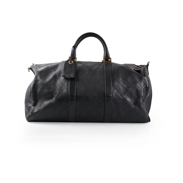 Chanel Quilted Bag Black in Black Lambskin from The Purse Affair